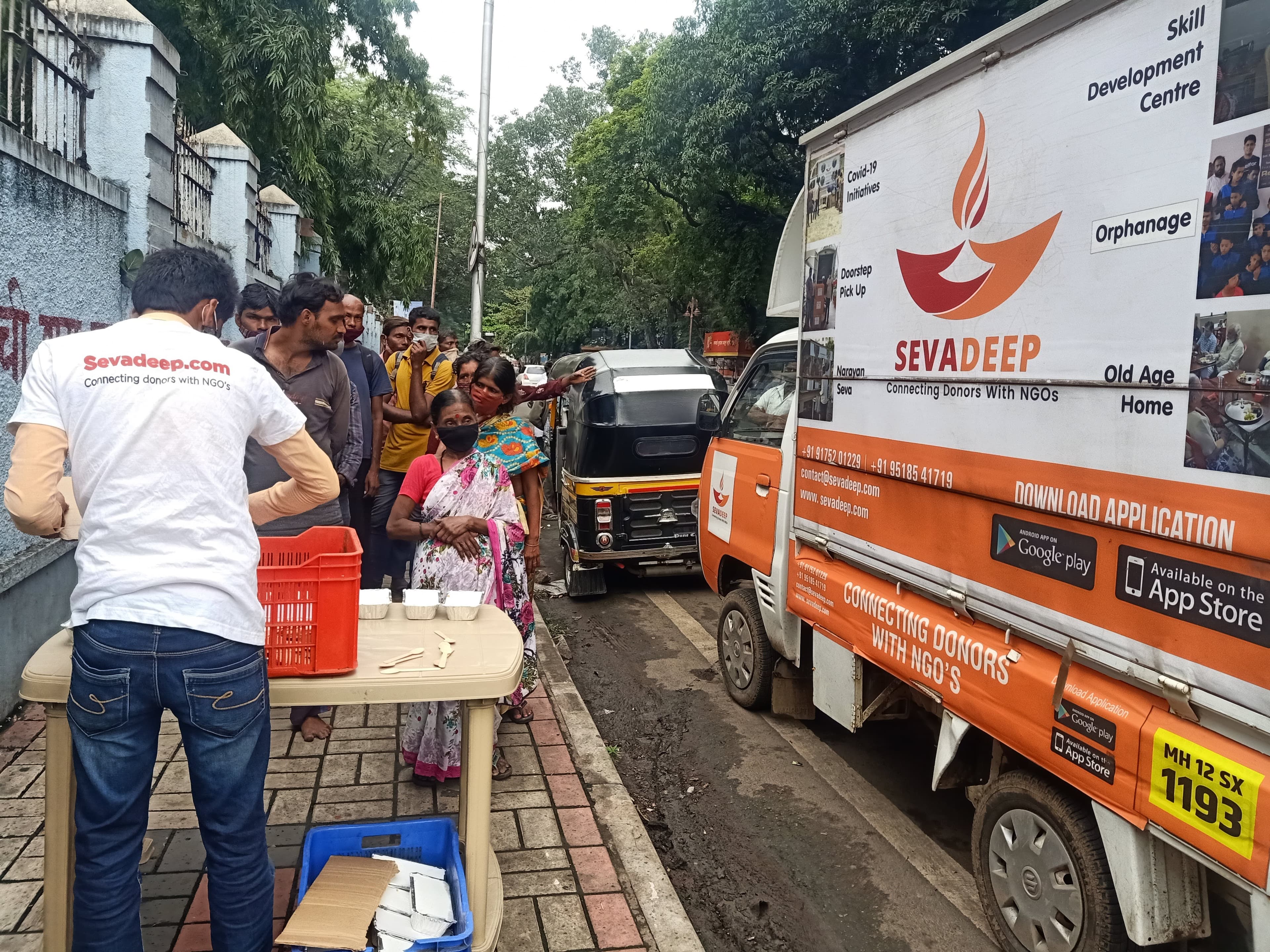 Volunteers Serving Meals